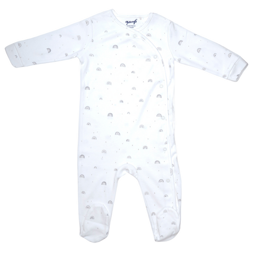 Pure White Sleepsuit for Kids | 100% Cotton