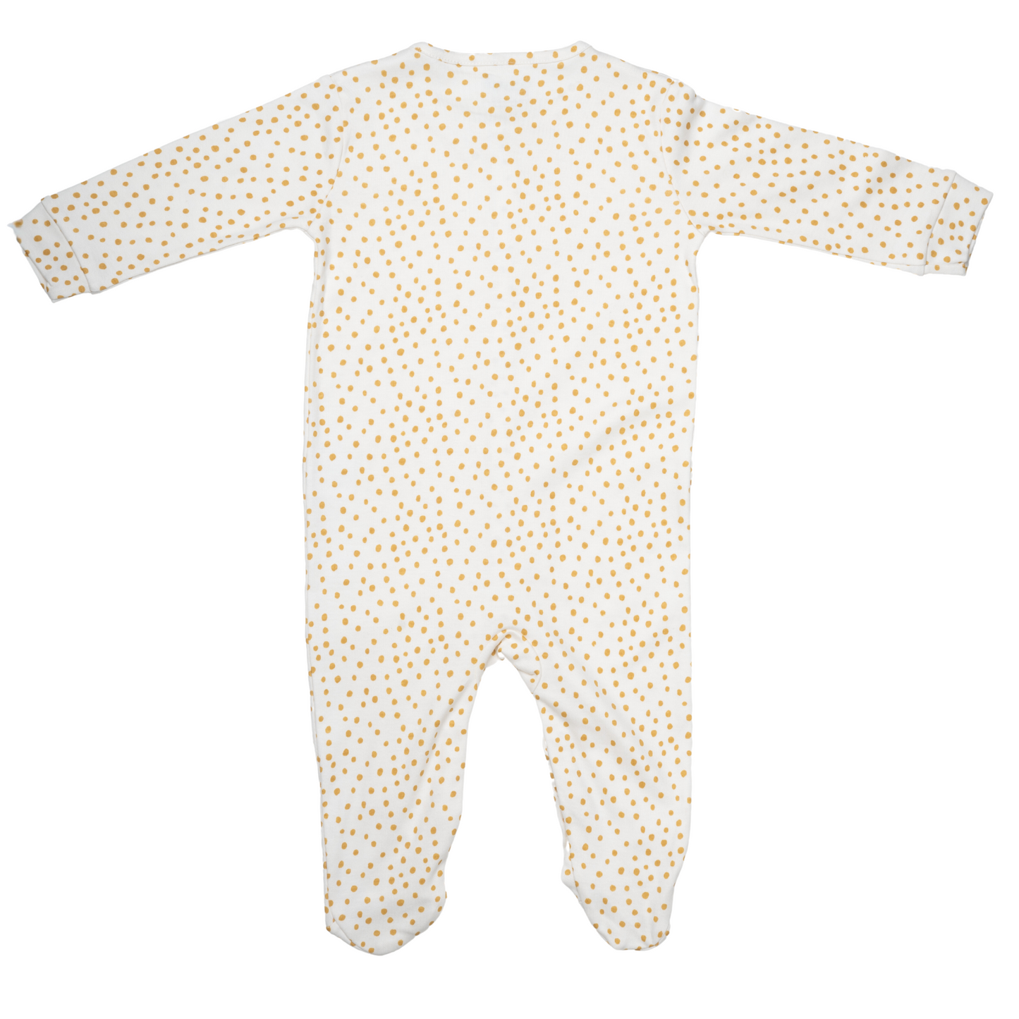 Yellow Dotted Sleepsuit for Kids | 100% Cotton