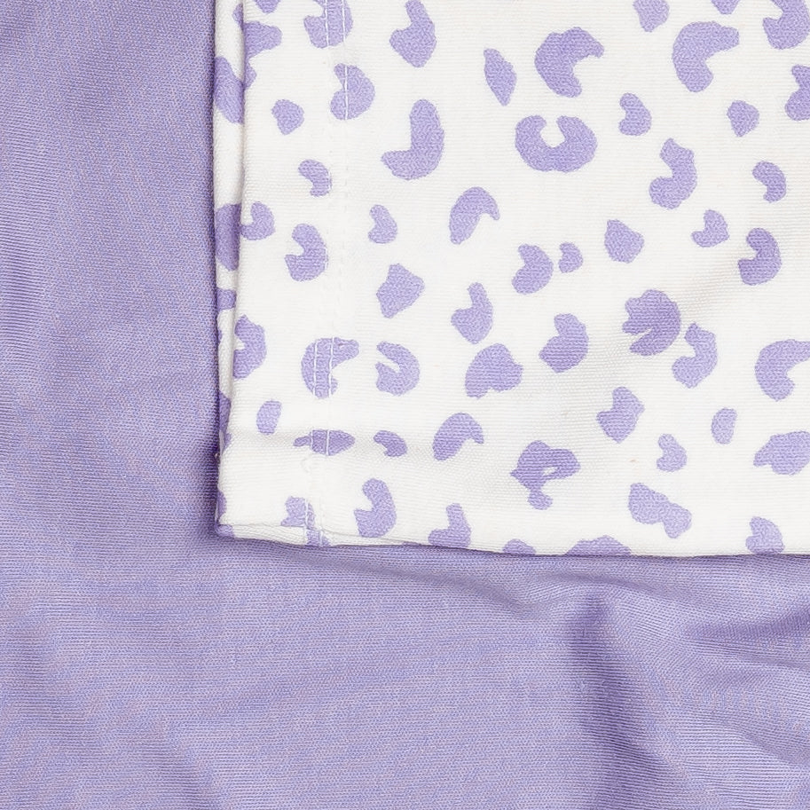 Lavender Print Half Sleeve Set for Kids | 100% Cotton