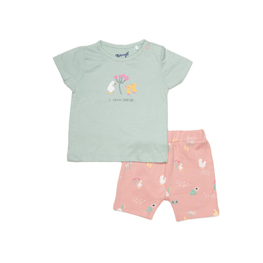 I Grow Everyday Half Sleeve Set for Kids | 100% Cotton