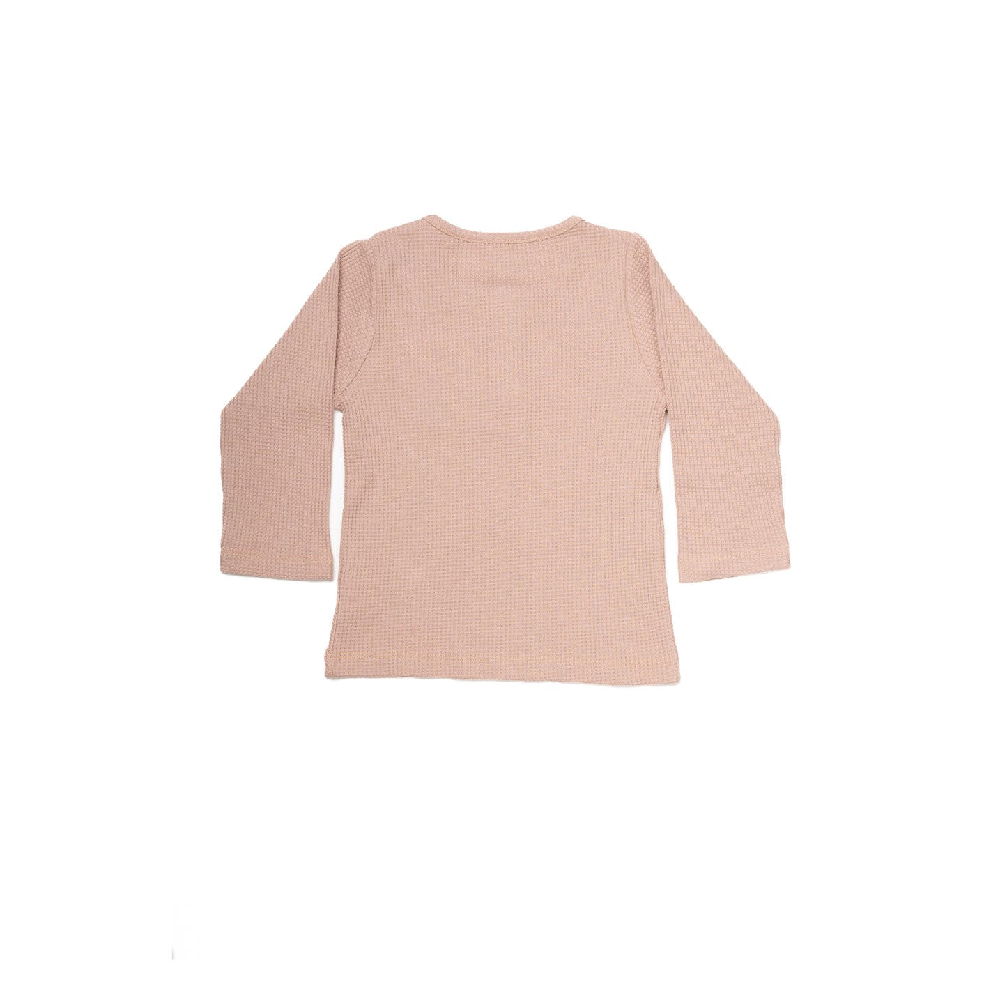 Peach Full Sleeve T-shirt for Kids | 100% Cotton