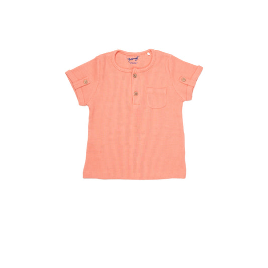 Orange Half Sleeve T-Shirt for Kids | 100% Cotton