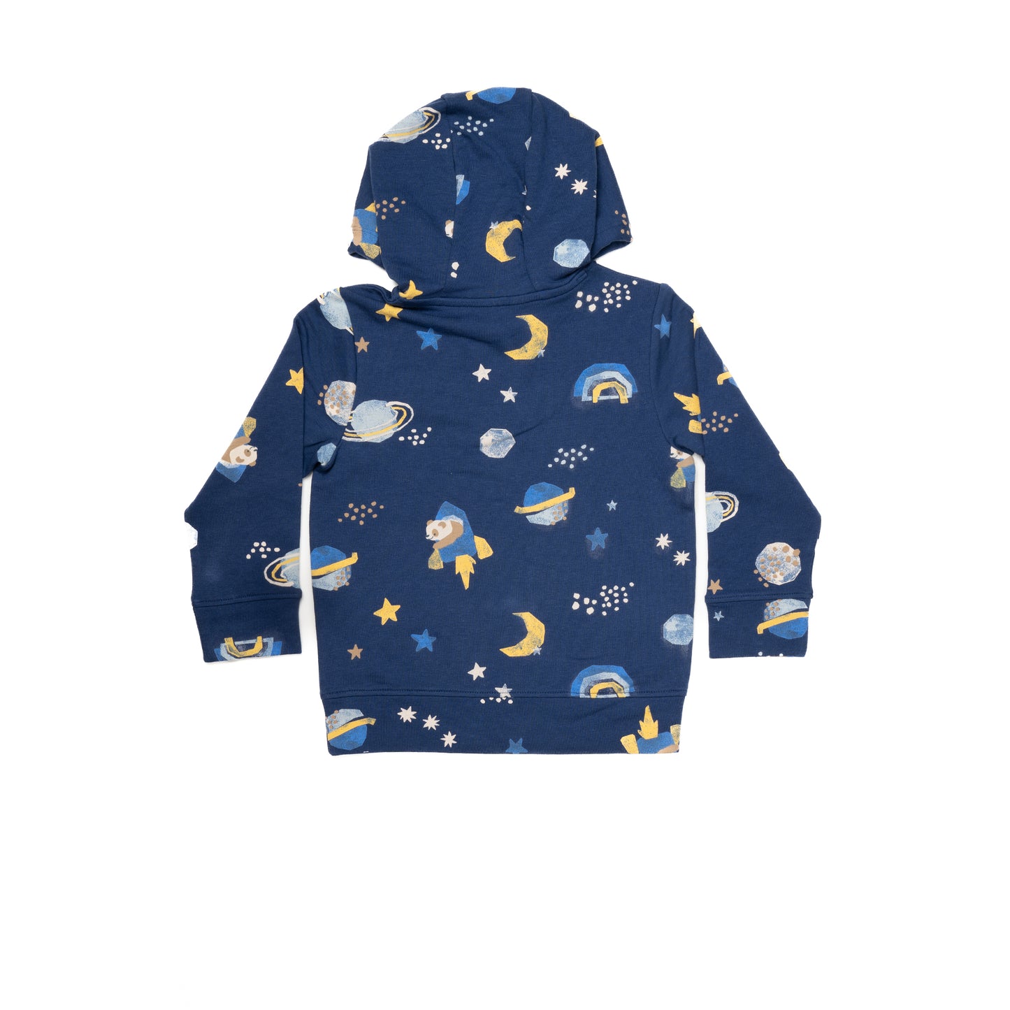 Dark Blue Hooded Full Sleeve Tshirt for Kids | 100% Cotton