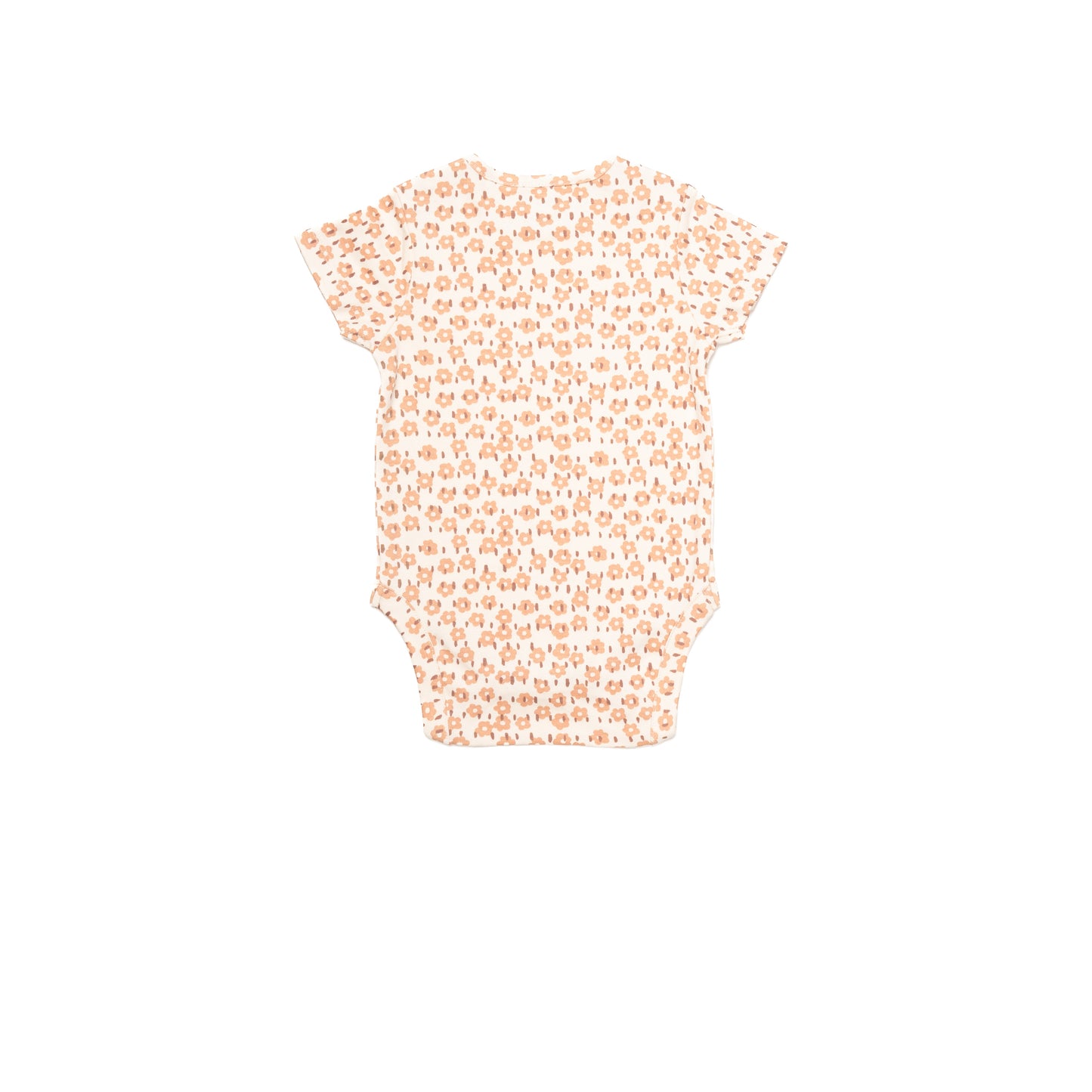 Yellow Floral Bodysuit for Kids | 100% Cotton