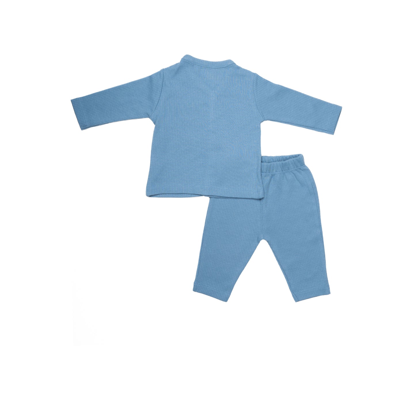 Blue Printed Set Half Sleeve for Kids | 100% Cotton