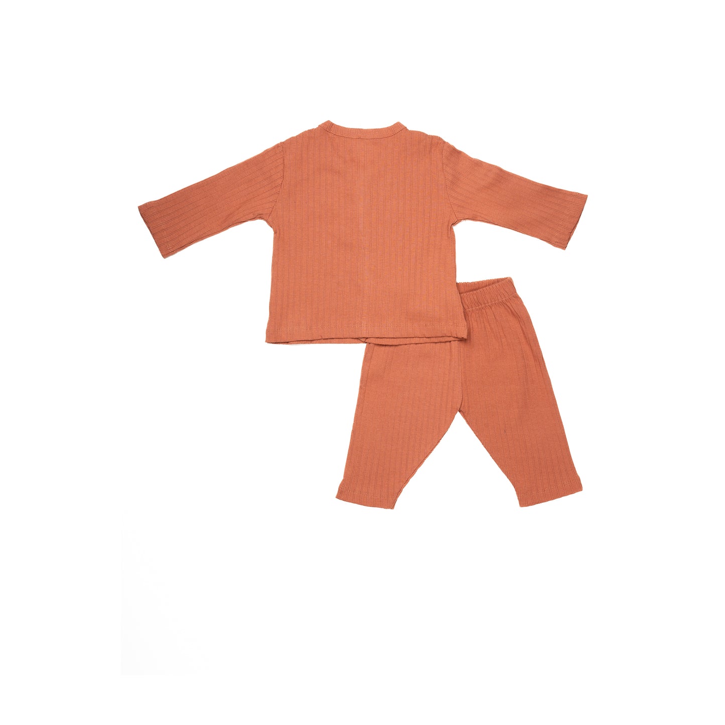 Vroom Full Sleeve Brown Set for Kids | 100% Cotton