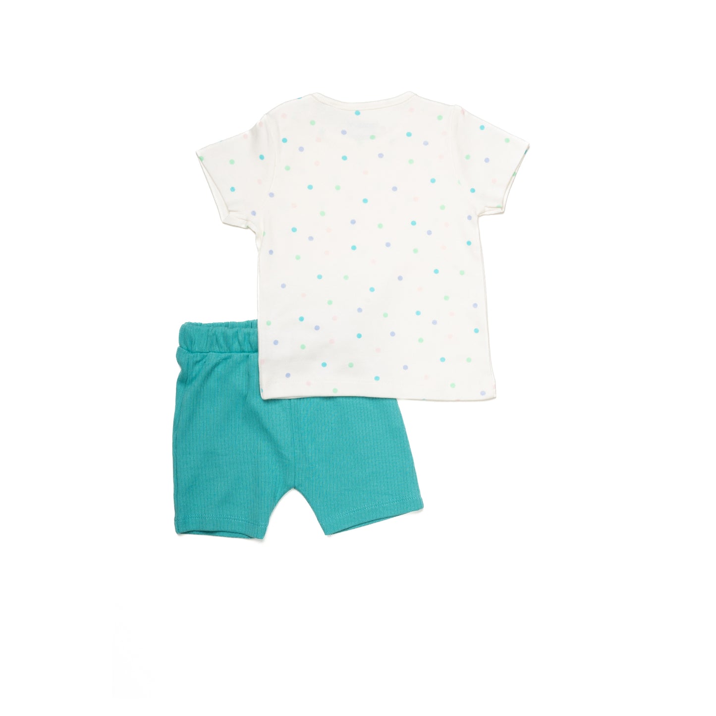 White and Blue Half Sleeve Set for Kids | 100% Cotton