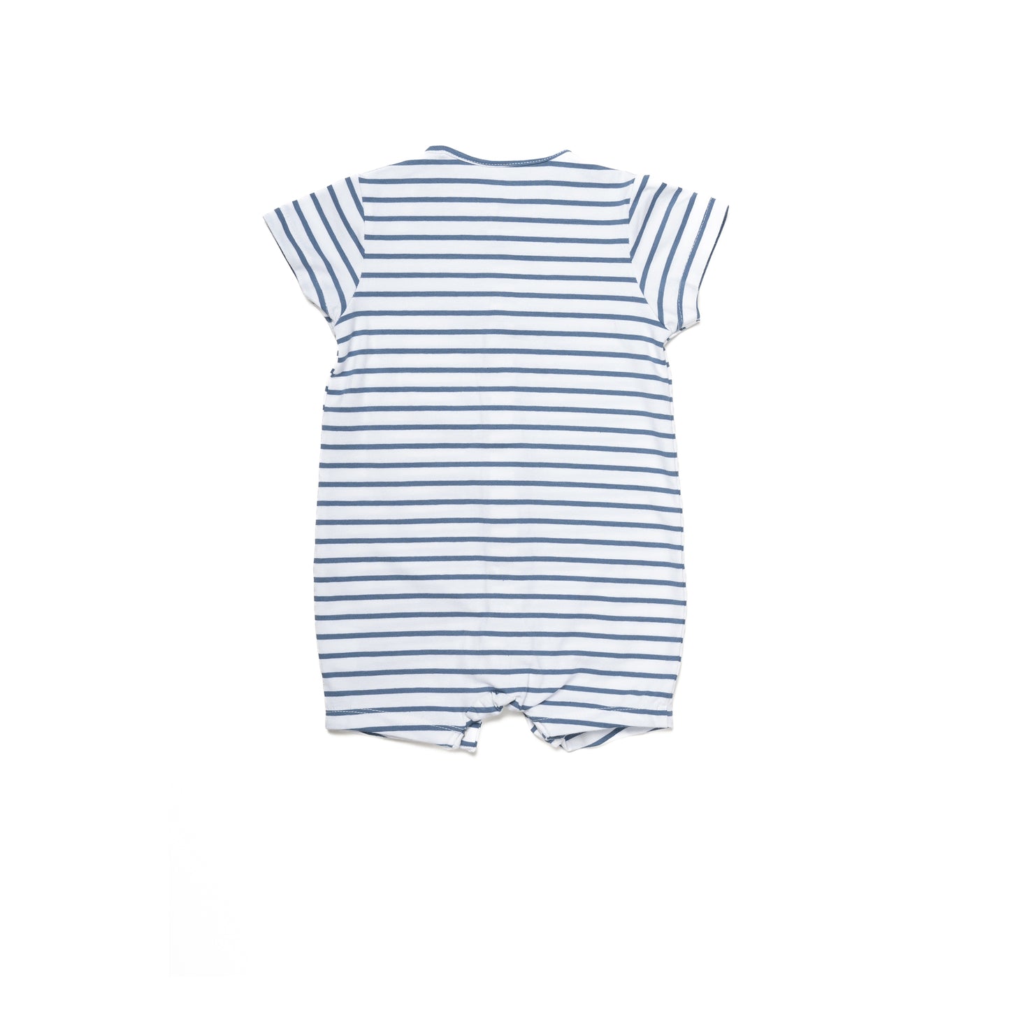 White and Blue Striped Romper for Kids | 100% Cotton