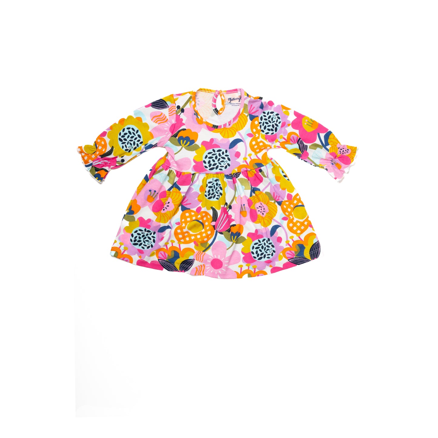 Floral Printed Top Full Sleeve for Kids | 100% Cotton