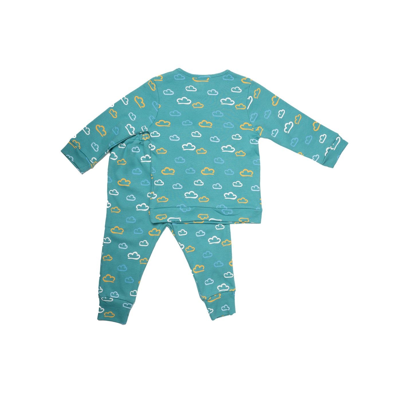 Night Blue Full Sleeve Set for Kids | 100% Cotton