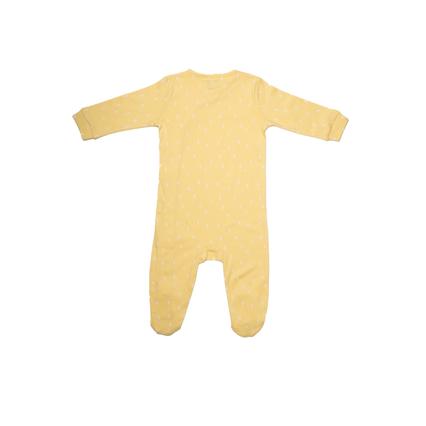 Yellow Full Sleeve Sleepsuit for Kids | 100% Cotton