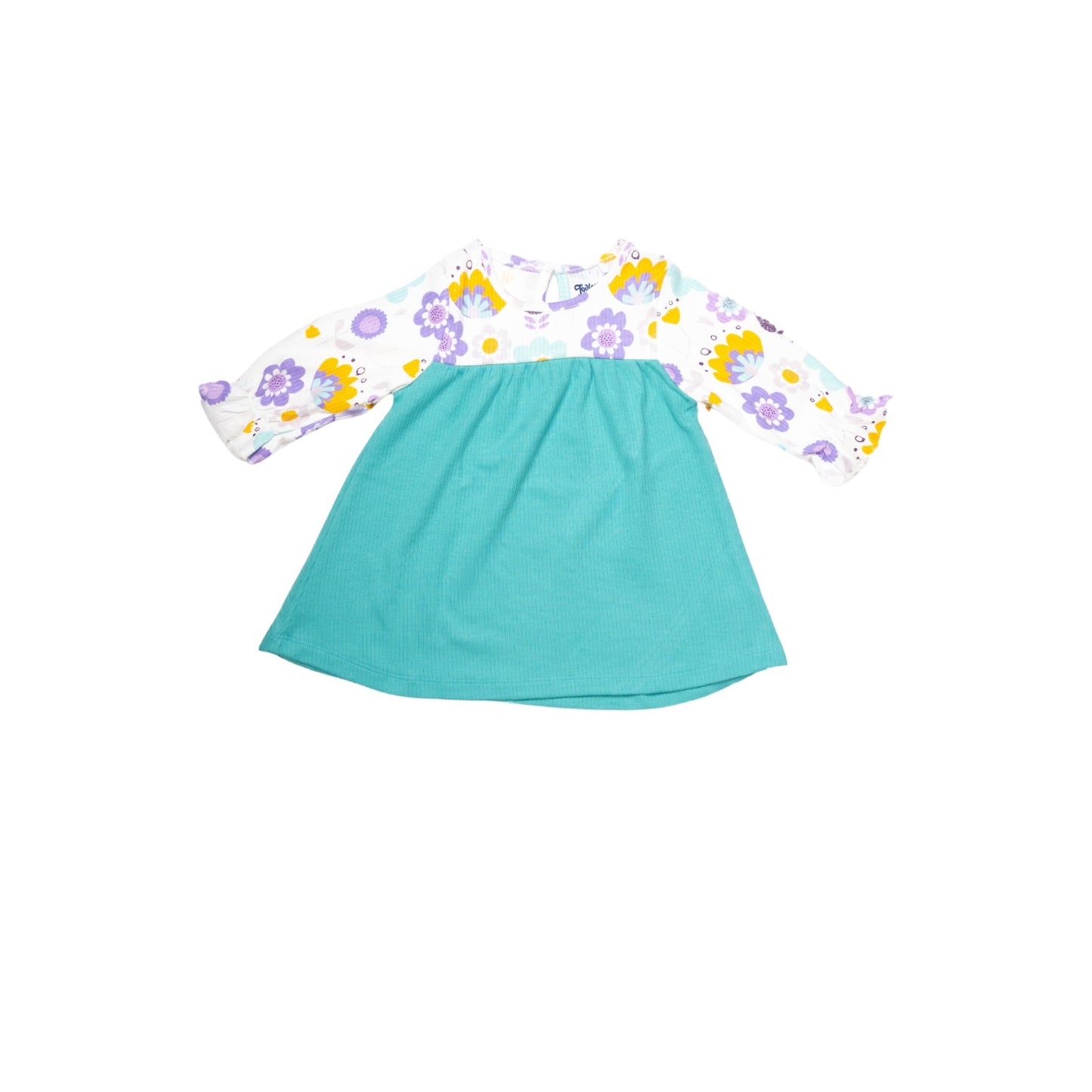 Floral Full Sleeve Dress for Girls | 100% Cotton